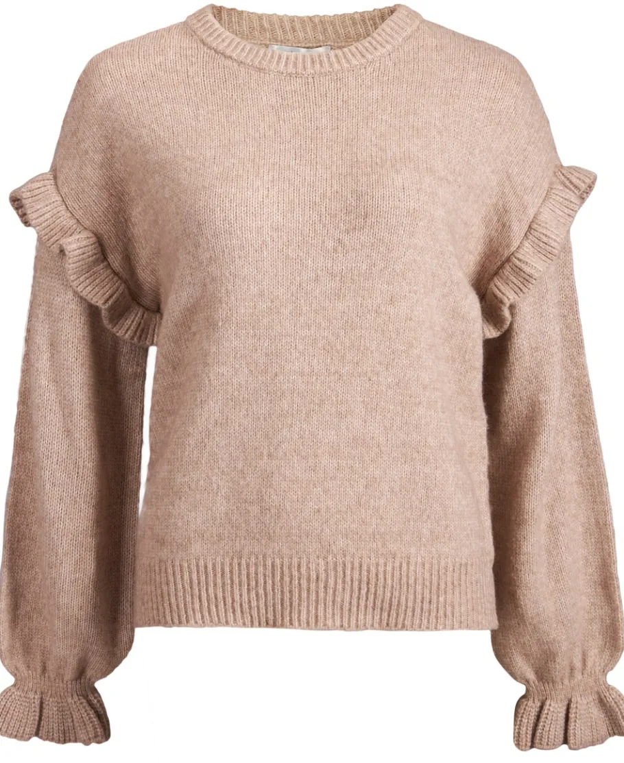 Outlet Women's Frill Sleeve Jumper Women Knitwear