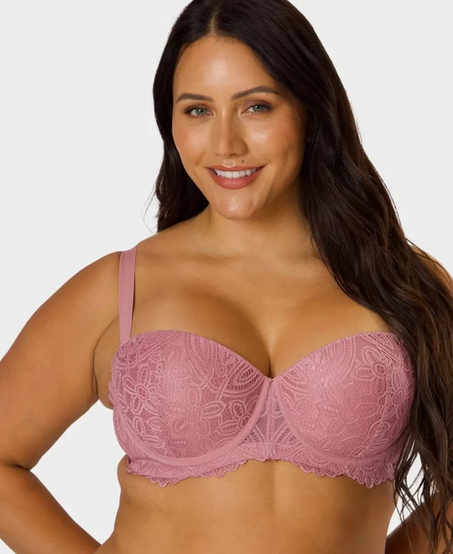Fashion Women's Full Figure 2 Pack Lace Balconette Bras Women Lingerie|Womens Bras