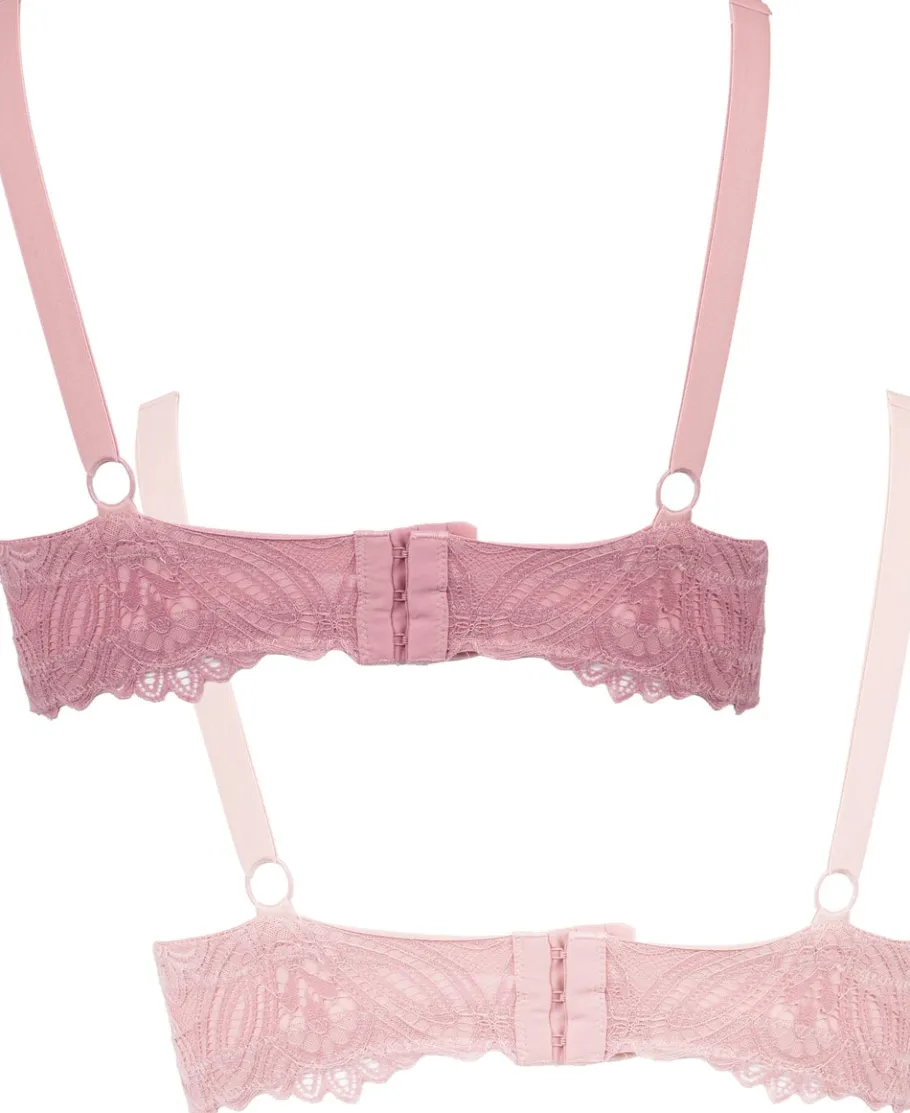 Fashion Women's Full Figure 2 Pack Lace Balconette Bras Women Lingerie|Womens Bras