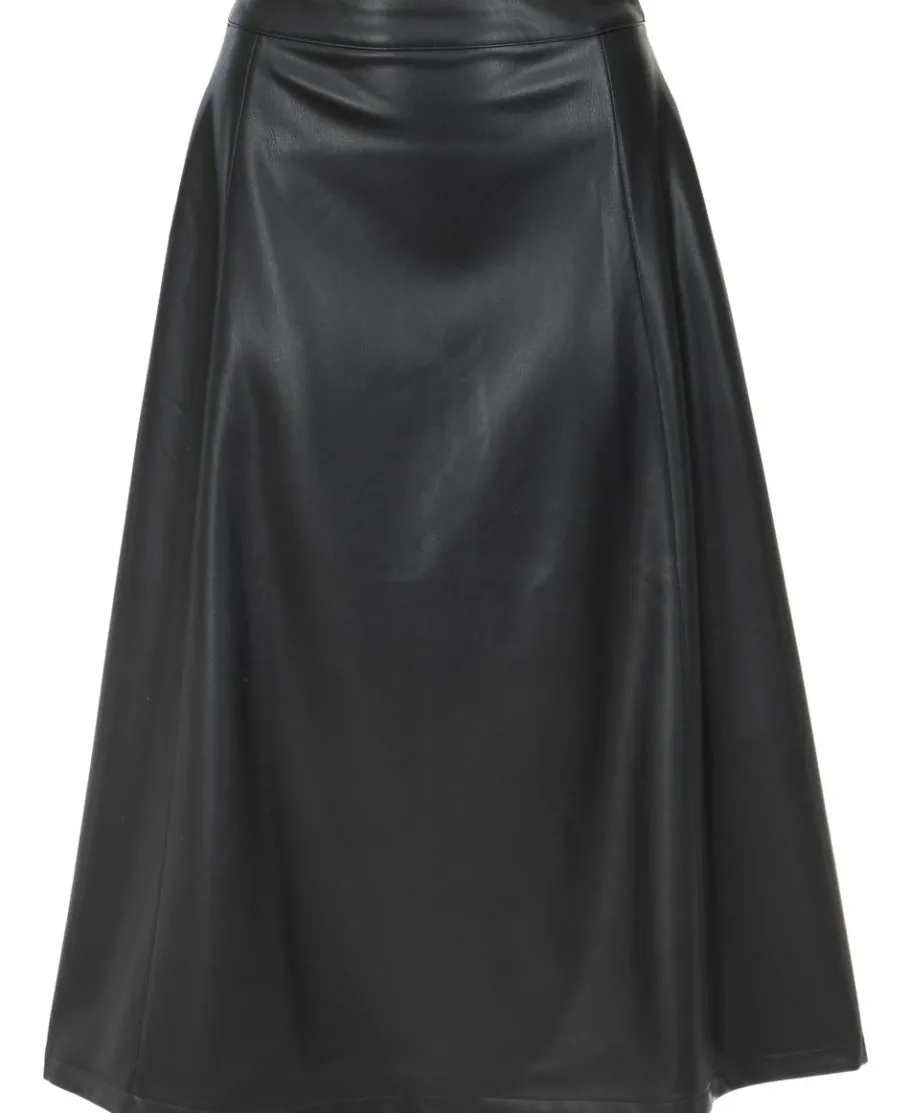 Sale Women's Full Pleather Skirt Women Skirts