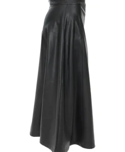 Sale Women's Full Pleather Skirt Women Skirts