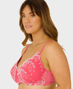 Best Women's Fuller Figure Embroidered T-shirt Bra Women Lingerie|Womens Bras