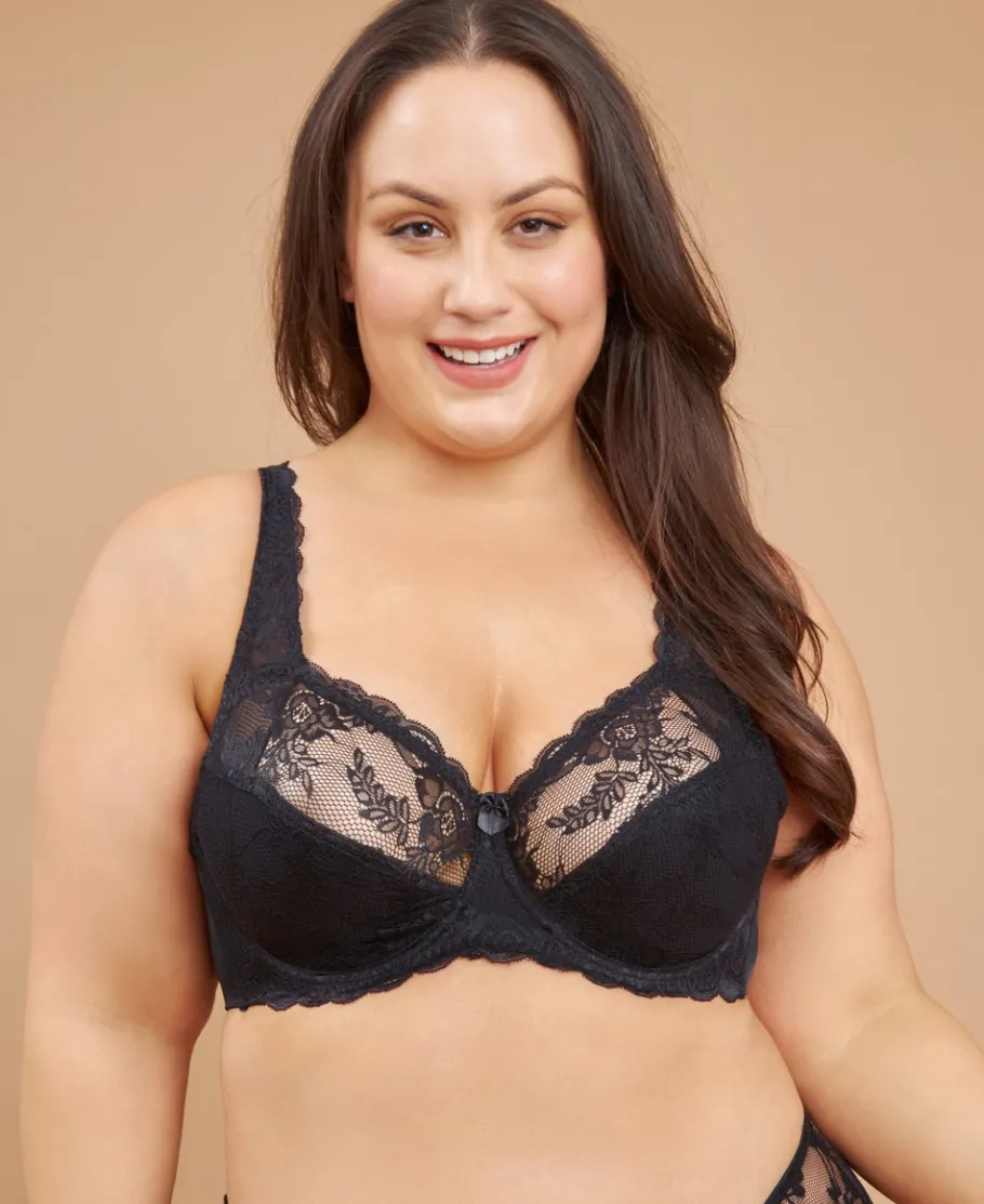 New Women's Fuller Figure Stretch Lace Bra Women Plus Size|Lingerie