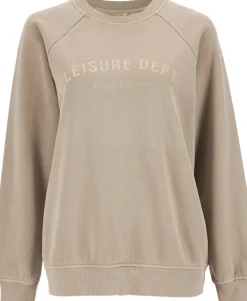 Discount Women's Garment Wash Crew Sweatshirt Women Sweats & Fleece