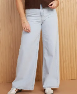 Best Women's High Rise Relaxed Wide Leg Jean Women Jeans & Jeggings