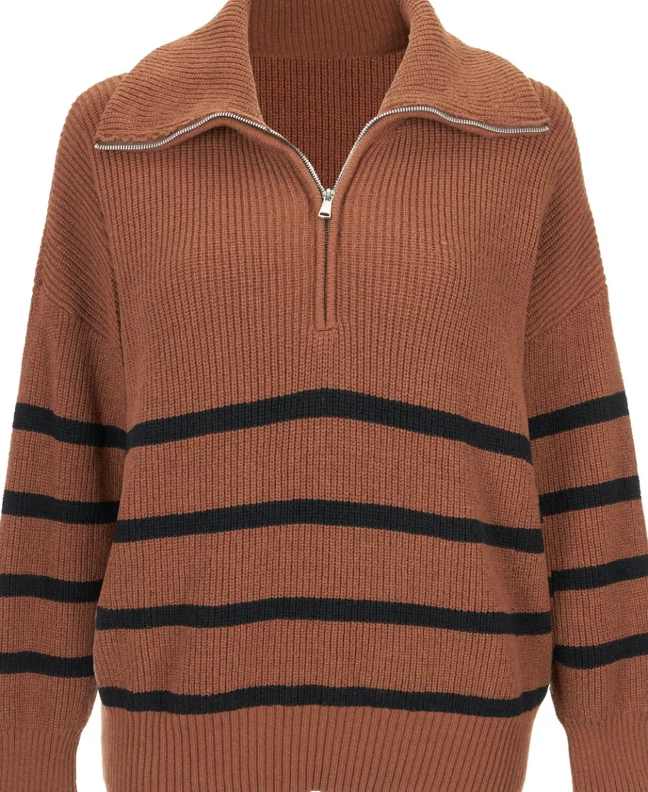 Hot Women's Isobelle 1/4 Zip Collared Jumper Women Plus Size|Knitwear