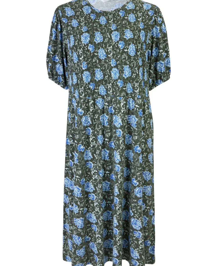 Clearance Women's Isobelle Knit Shirred Bodice Midi Dress Women Plus Size|Dresses
