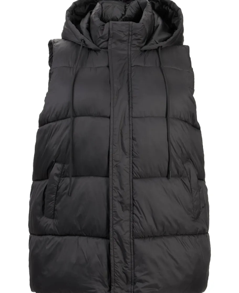 Fashion Women's Isobelle Longline Hooded Puffer Vest Women Plus Size|Jackets & Coats