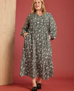 Sale Women's Isobelle Printed Tier Dress Women Plus Size|Dresses