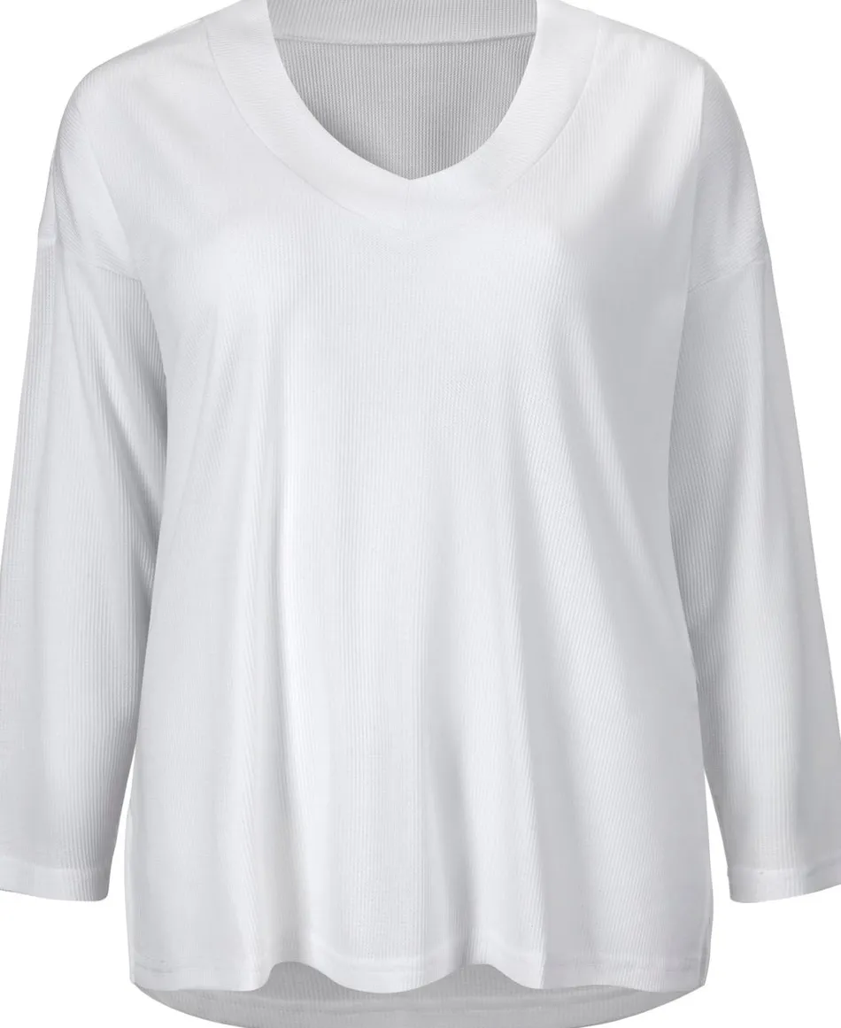 Best Women's Isobelle V-Neck Waffle Top Women T-Shirts|Tops