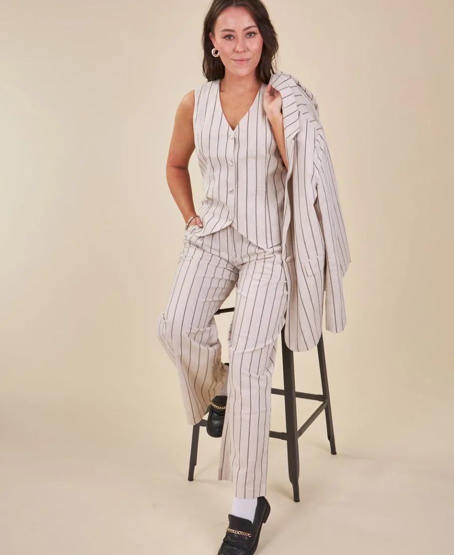 Clearance Women's Linen Blend Suit Pants Women Pants & Leggings