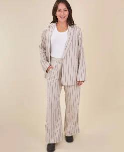 Clearance Women's Linen Blend Suit Pants Women Pants & Leggings