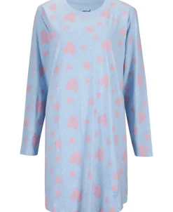 Hot Women's Long Sleeve Relaxed Fit Nightie Women Sleepwear