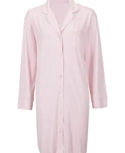 New Women's Long Sleeve Soft Button Up Nightshirt Women Sleepwear