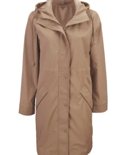 Clearance Women's Longline Hooded Raincoat Women Jackets & Coats