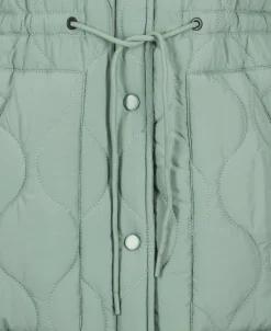 Clearance Women's Longline Quilted Puffer Jacket Women Jackets & Coats