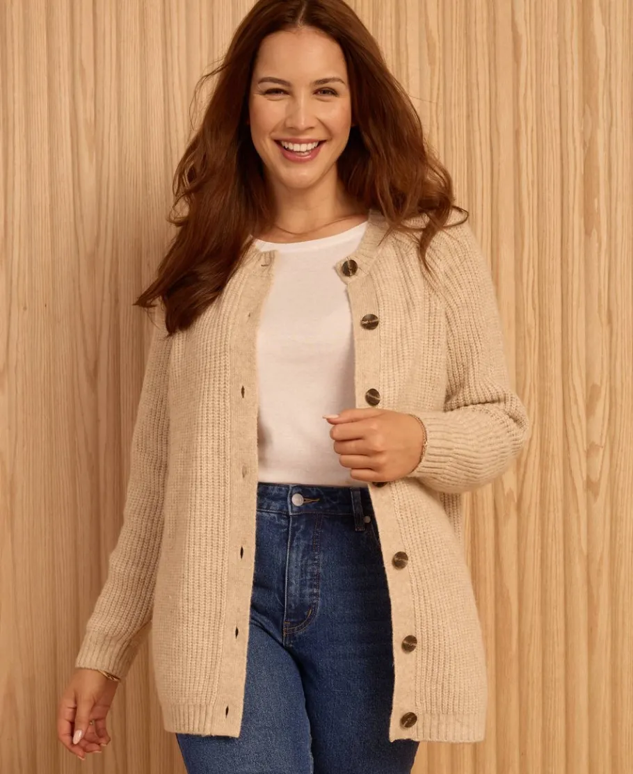 Best Women's Longline Rib Cardi Women Knitwear