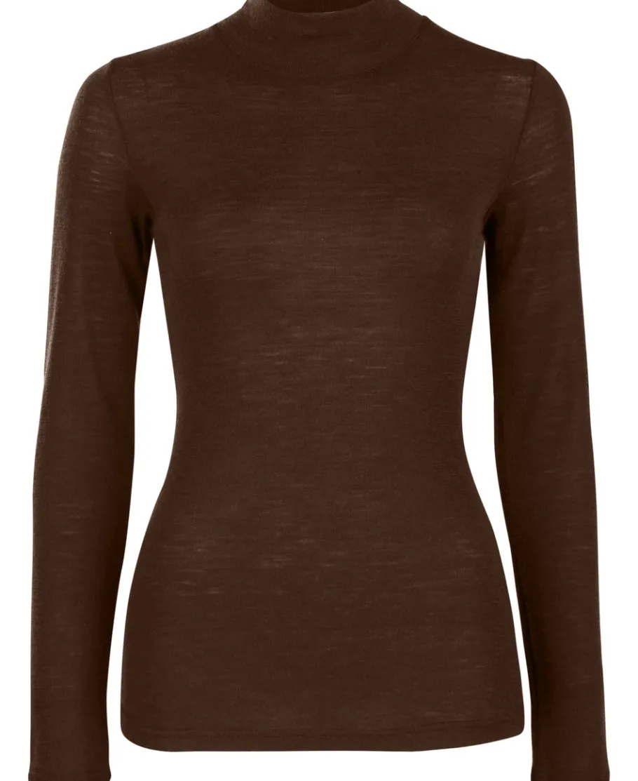 Hot Women's Merino Funnel Neck Top Women T-Shirts|Tops