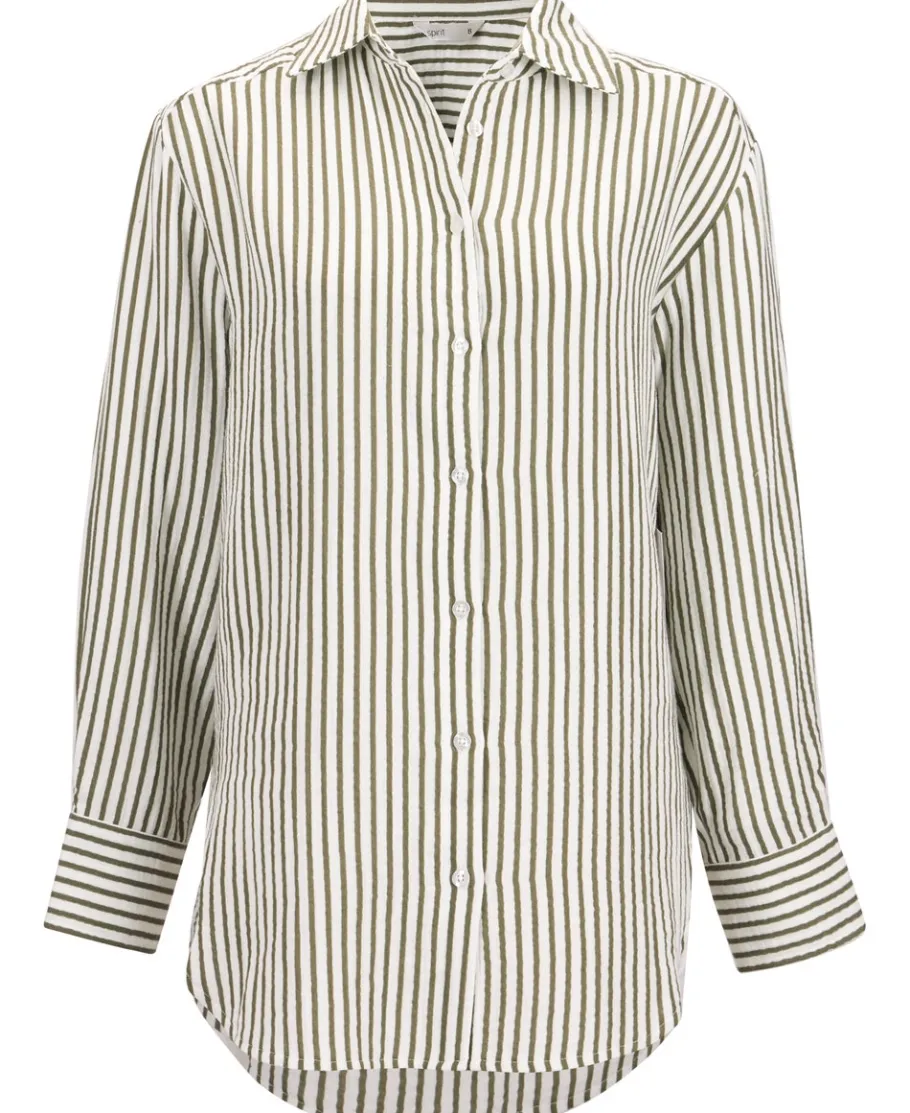 Discount Women's Muslin Stripe Shirt Women Tops