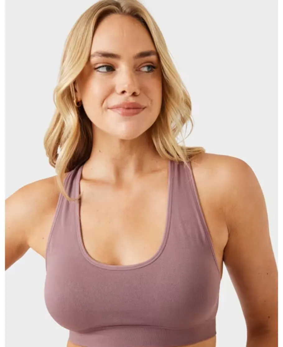 New Women's 2pk Seamfree Sports Crop Women Lingerie|All Womens Underwear