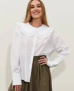 Best Women's Prairie Collar Shirt Women Tops