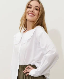 Best Women's Prairie Collar Shirt Women Tops