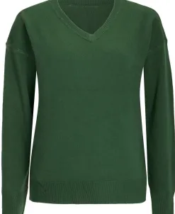 Best Women's Relaxed V Neck Super Soft Jumper Women Knitwear