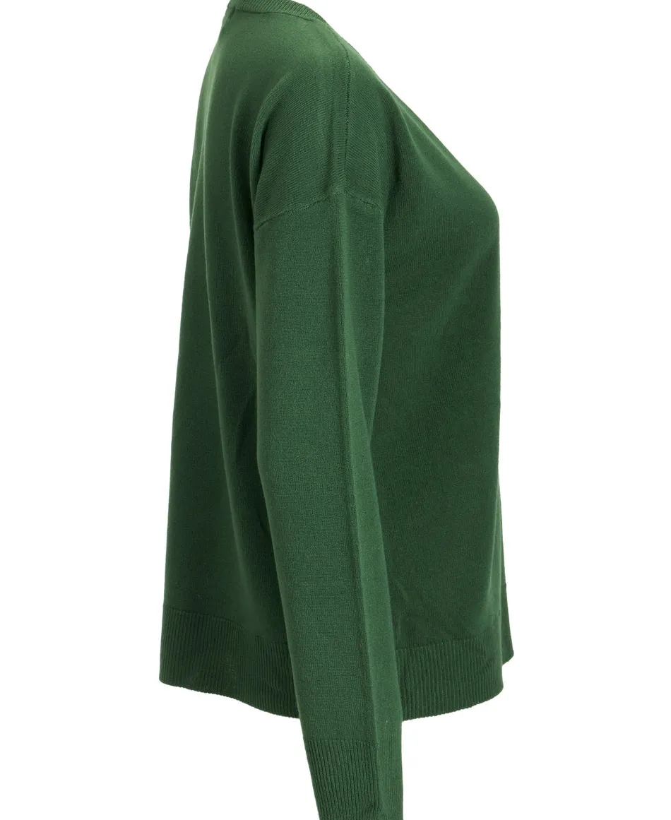 Best Women's Relaxed V Neck Super Soft Jumper Women Knitwear