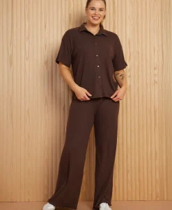 Best Women's Rib Wide Leg Pant Women Pants & Leggings|Activewear & Leisure
