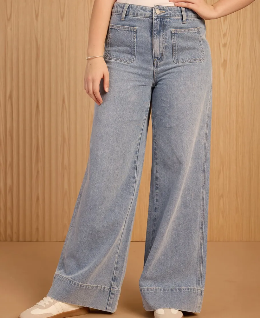 Online Women's Sailor Pocket Jeans Women Jeans & Jeggings