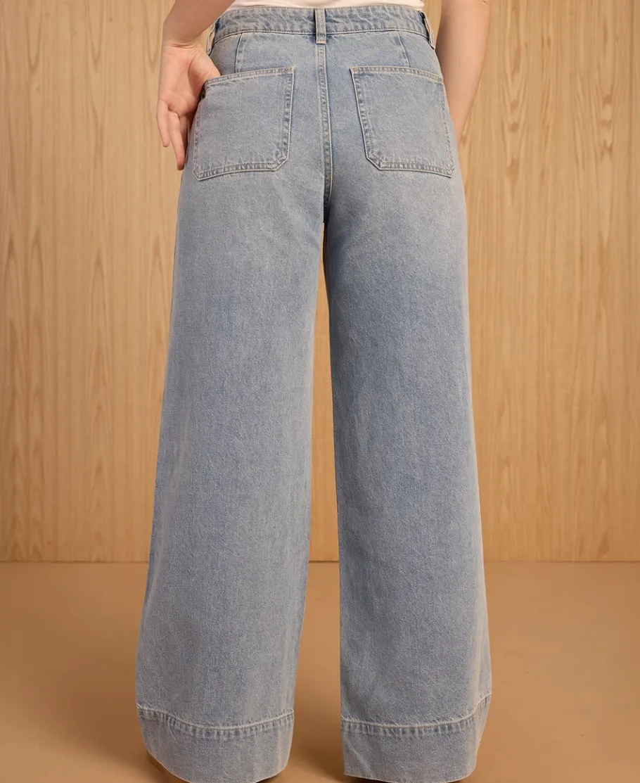 Online Women's Sailor Pocket Jeans Women Jeans & Jeggings