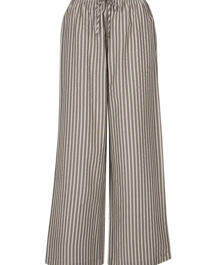 Best Women's Seersucker Stripe Pant Women Pants & Leggings