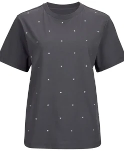Clearance Women's Short Sleeve Stud Tee Women Tops