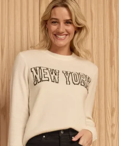 Sale Women's Slogan Knit Jumper Women Knitwear