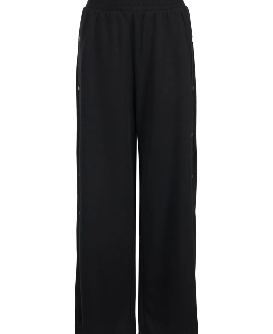 Fashion Women's Snap Detail Wide Leg Pants Women Pants & Leggings