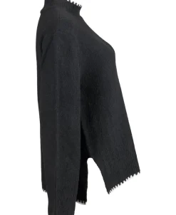 Discount Women's Split Hem Mock Neck Jumper Women Knitwear