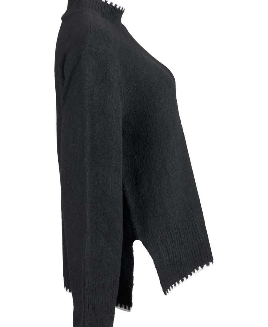 Discount Women's Split Hem Mock Neck Jumper Women Knitwear