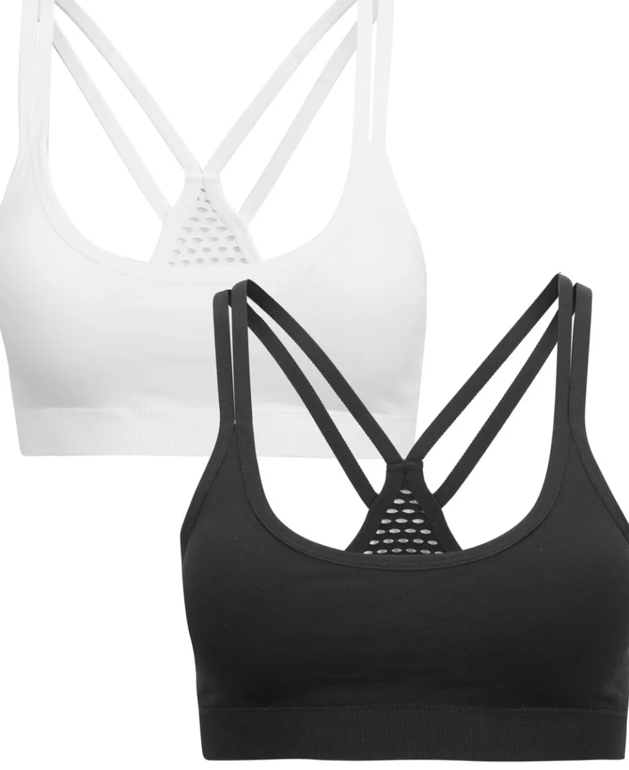Clearance Women's Teen 2PK Sammy Wirefree Sport Crop Women Lingerie|Womens Bras