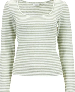 Hot Women's Textured Fitted Scoop Tee Women Tops|T-Shirts