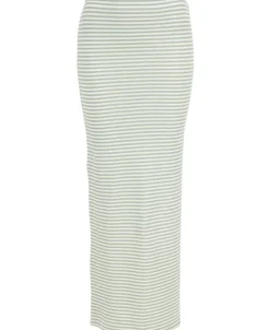 Fashion Women's Textured Rib Knit Midi Skirt Women Skirts