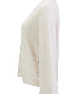 Outlet Women's V Neck Textured Boxy Top Women T-Shirts|Tops