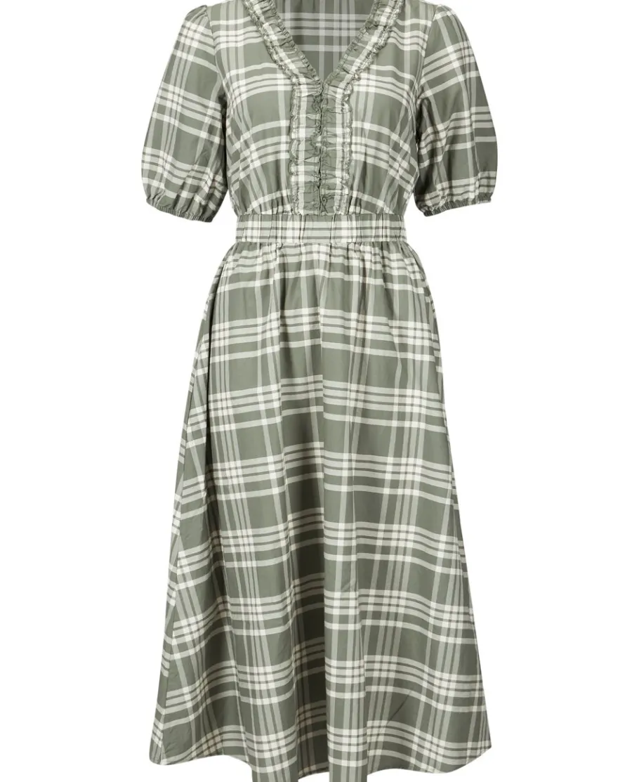 Sale Women's V-neck Puff Sleeve Dress Women Dresses