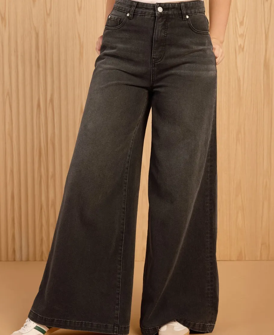Best Women's Wide Leg Palazzo Jean Women Jeans & Jeggings
