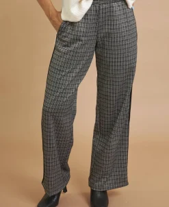Clearance Women's Wide Leg Side Stripe Pant Women Pants & Leggings