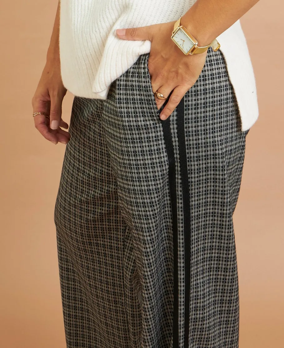 Clearance Women's Wide Leg Side Stripe Pant Women Pants & Leggings